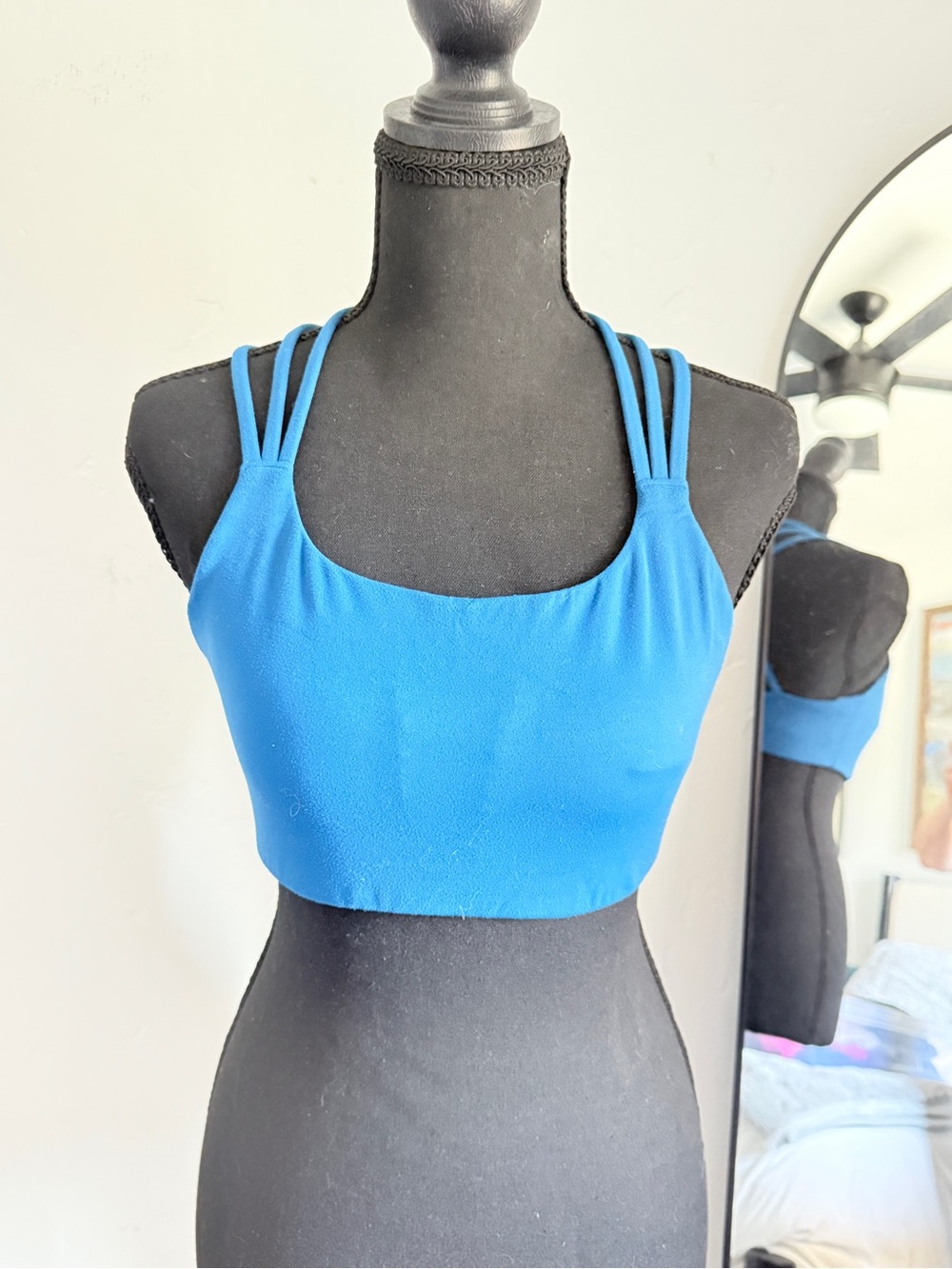 Athleta Teal Blue Active Crop Top - Sports bra - No Pads